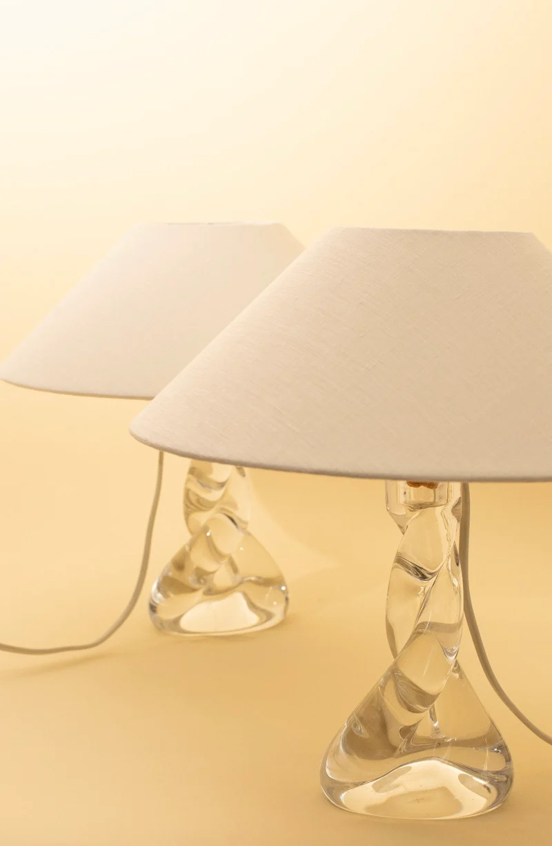 Vintage CARRA Crystal Table Lamps