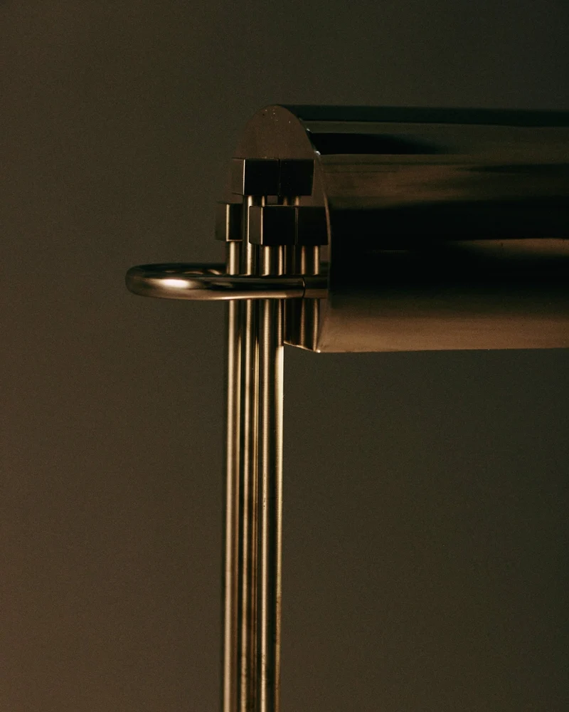 Vintage Marcel Breuer Art Deco Brass Table Lamp, Paris 1925