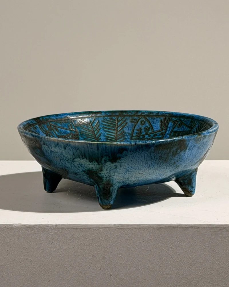 Rare Ceramic Bowl by Jacques Blin, France, circa 1950