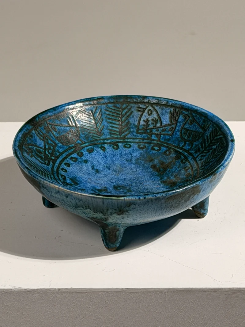 Rare Ceramic Bowl by Jacques Blin, France, circa 1950