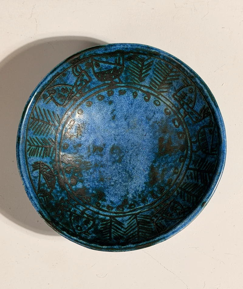 Rare Ceramic Bowl by Jacques Blin, France, circa 1950