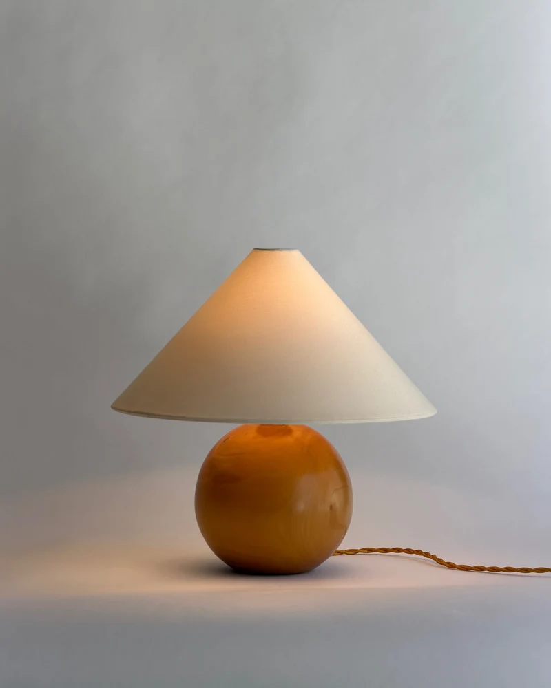 Vintage wooden table lamp