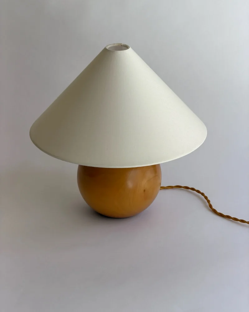 Vintage wooden table lamp