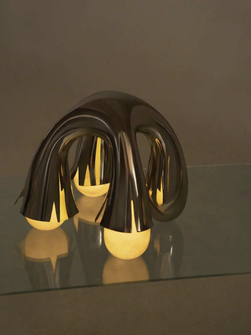 Sculptural Alabaster Table Lamps - Collection X Felure