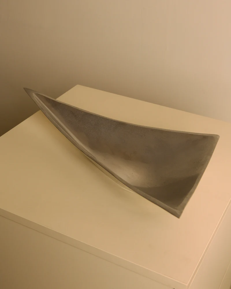 Pair of Italian "Triangle" Aluminium Catch-alls, 1980s
