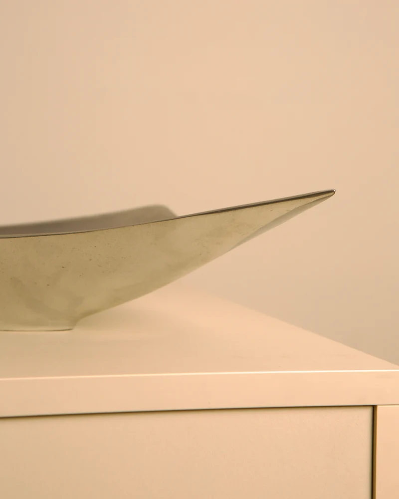 Italian "Triangle" Aluminium Catch-all, 1980s