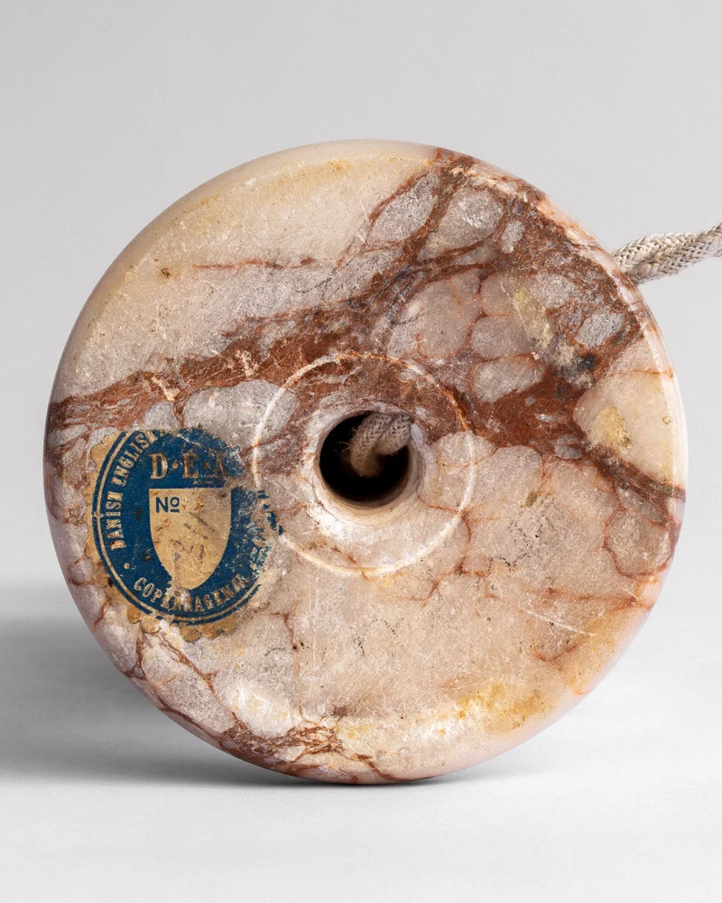 Vintage Art Deco Alabaster Table Lamp, 1930s, Denmark