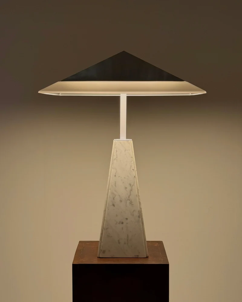 Vintage Abat Jour Marble Table Lamp by Cini Boeri for Arteluce, 1970s