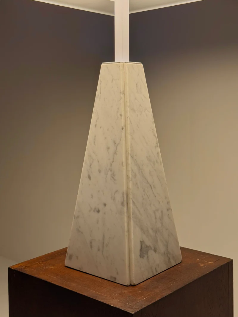 Vintage Abat Jour Marble Table Lamp by Cini Boeri for Arteluce, 1970s