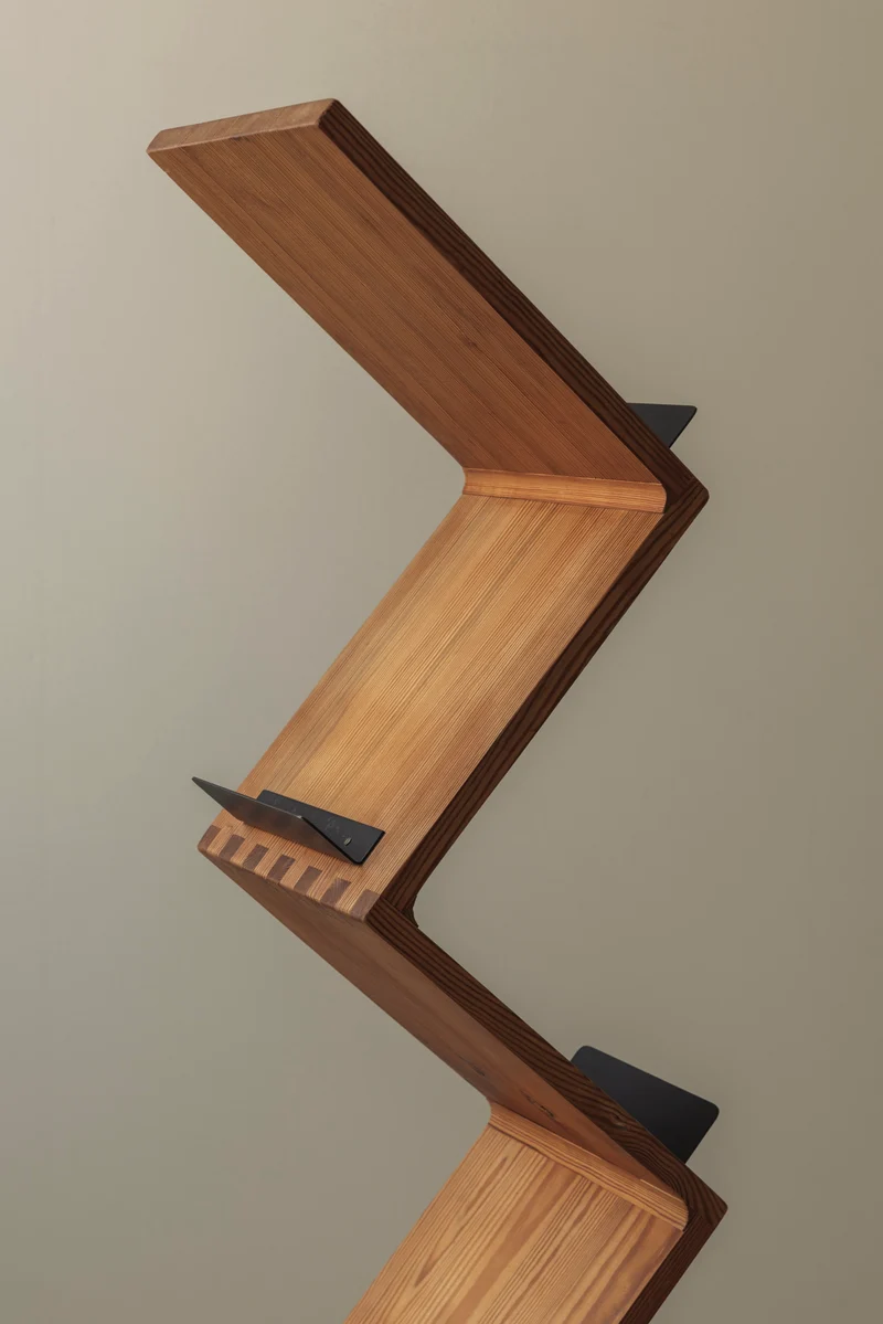 Sculptural Magazine Shelf, 1980s