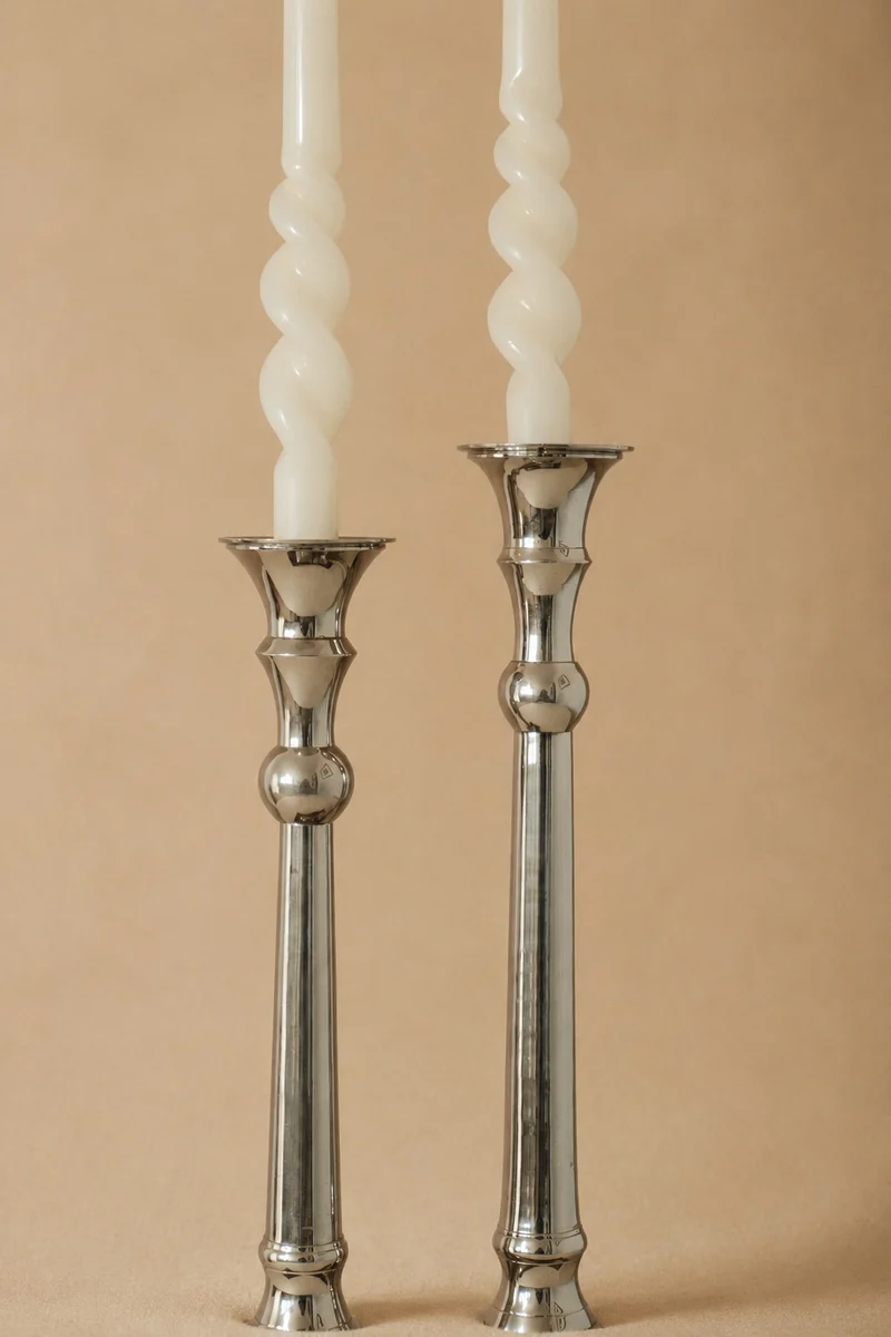 Set of 2 Art Deco Candle Holders