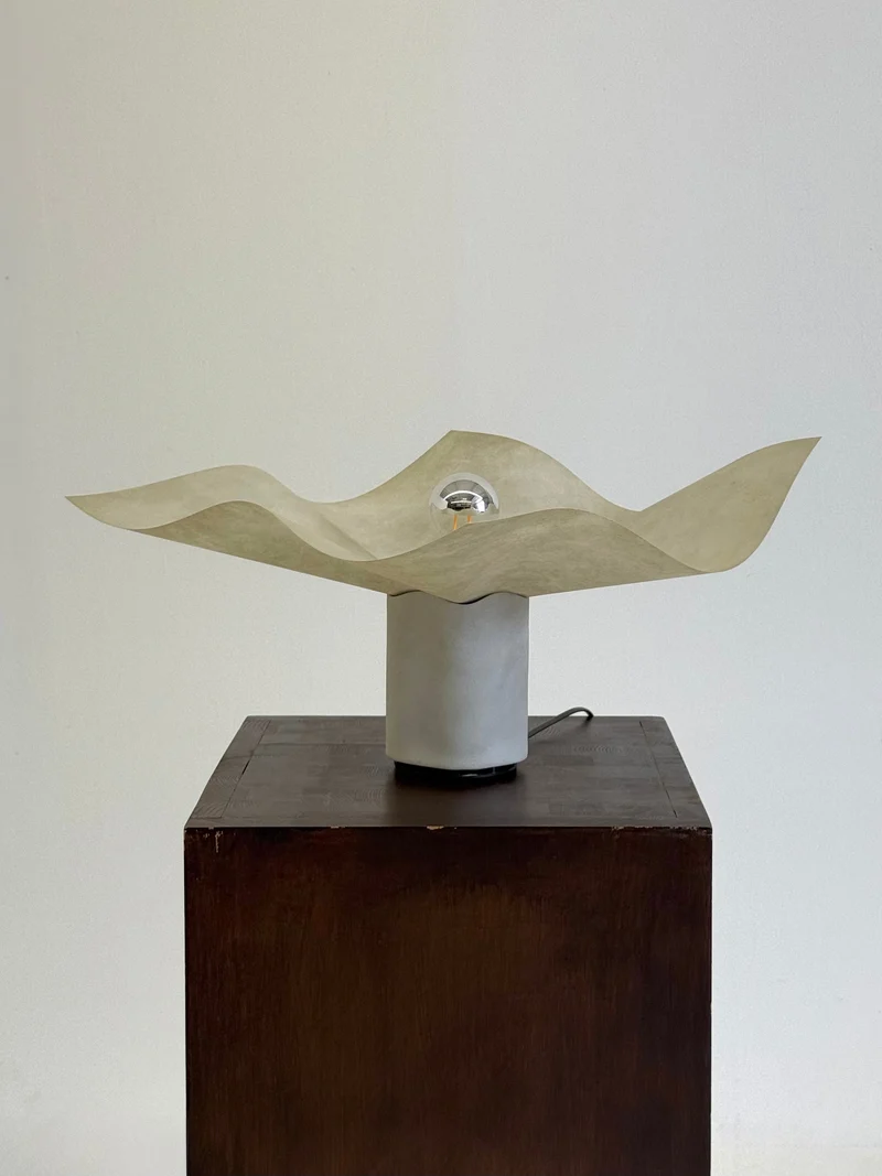 Vintage Area Ceramic Table Lamp by Mario Bellini for Artemide, 1970s
