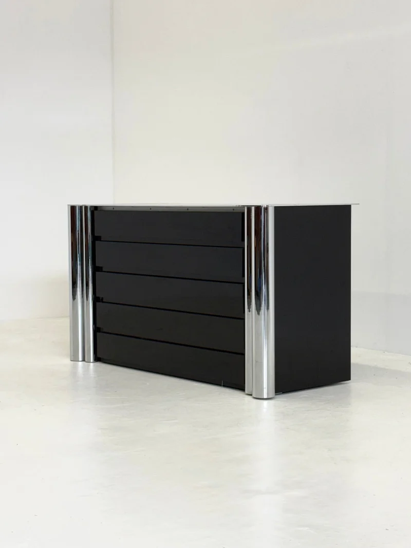 Black sideboard by Antonello Mosca for Cinova