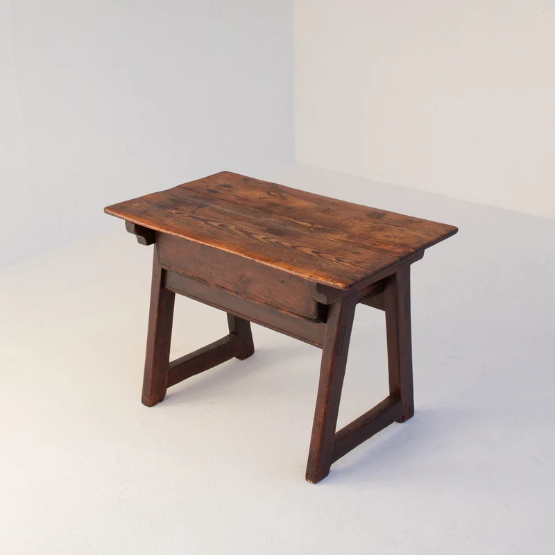 Primitive Solid Wood Side Table