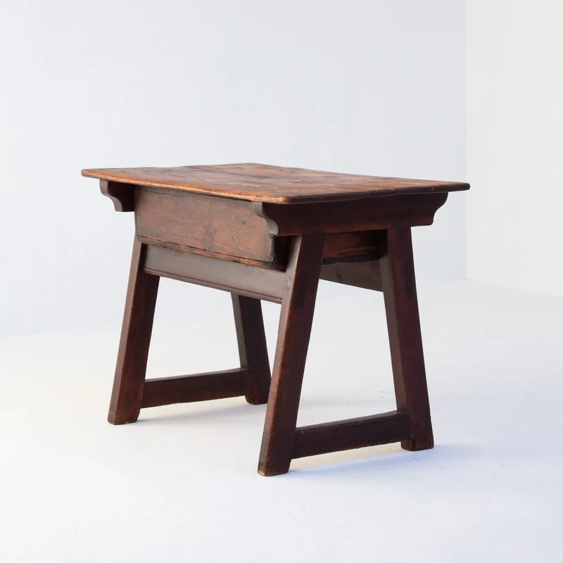 Primitive Solid Wood Side Table