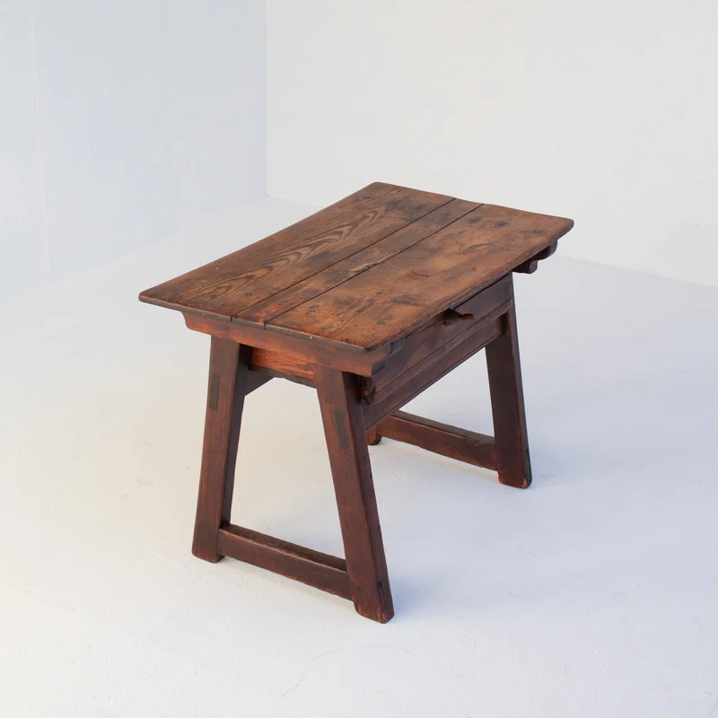 Primitive Solid Wood Side Table