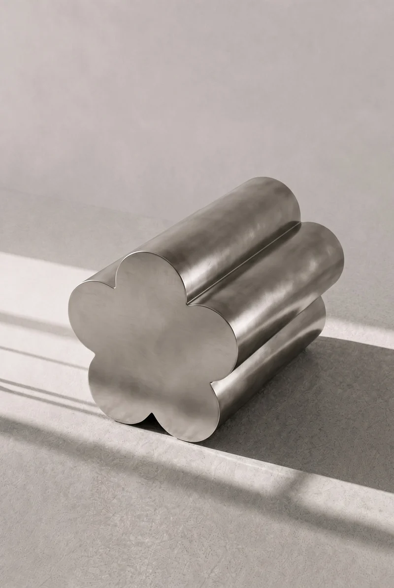Barvinok Stainless Steel Side Table