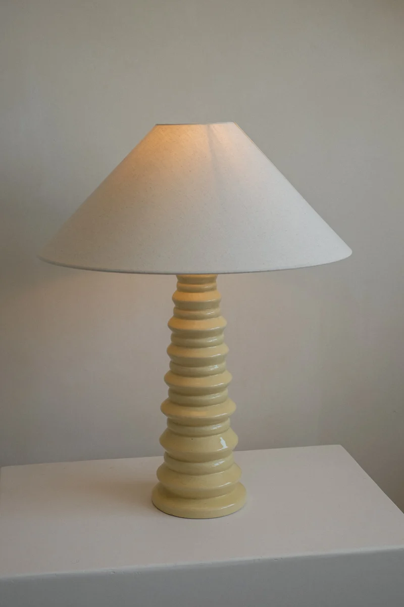 Vintage Mid-Century French Ceramic Table Lamp