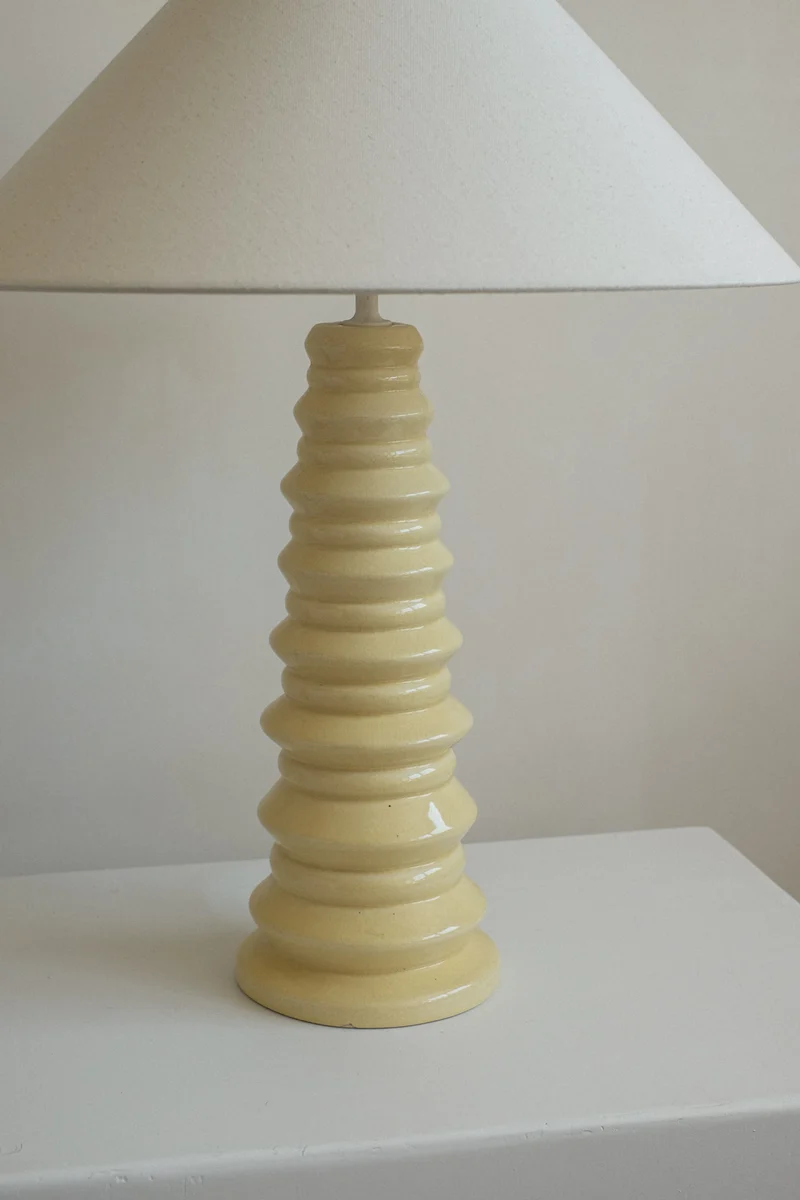Vintage Mid-Century French Ceramic Table Lamp