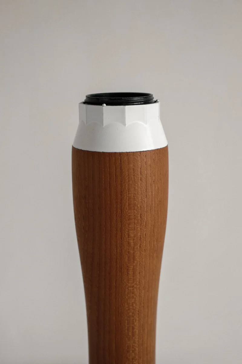 Vintage Mid-Century 1970's Teak Table Lamp by Domus