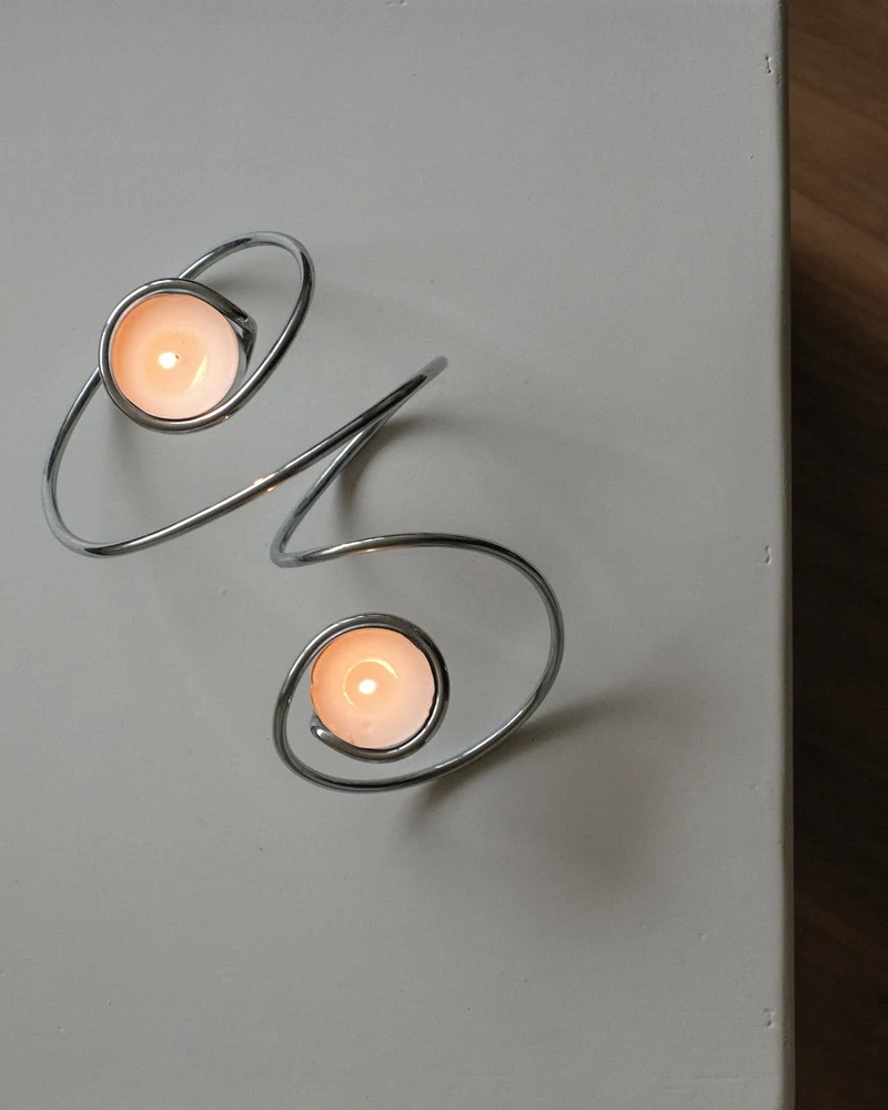 Chrome Candleholder