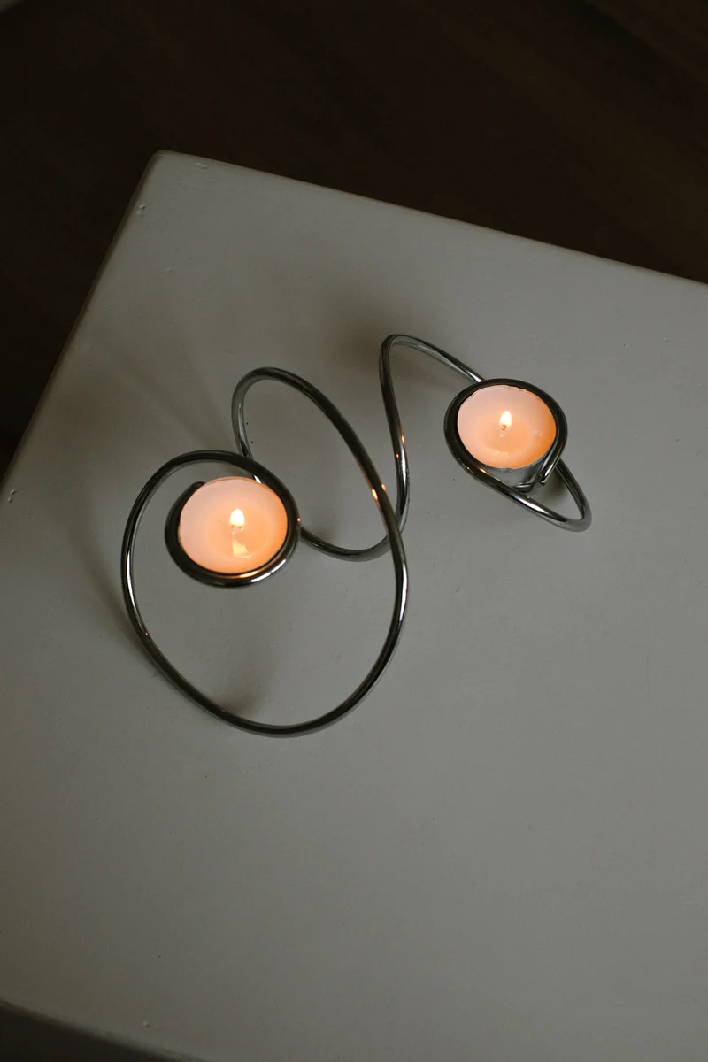 Chrome Candleholder