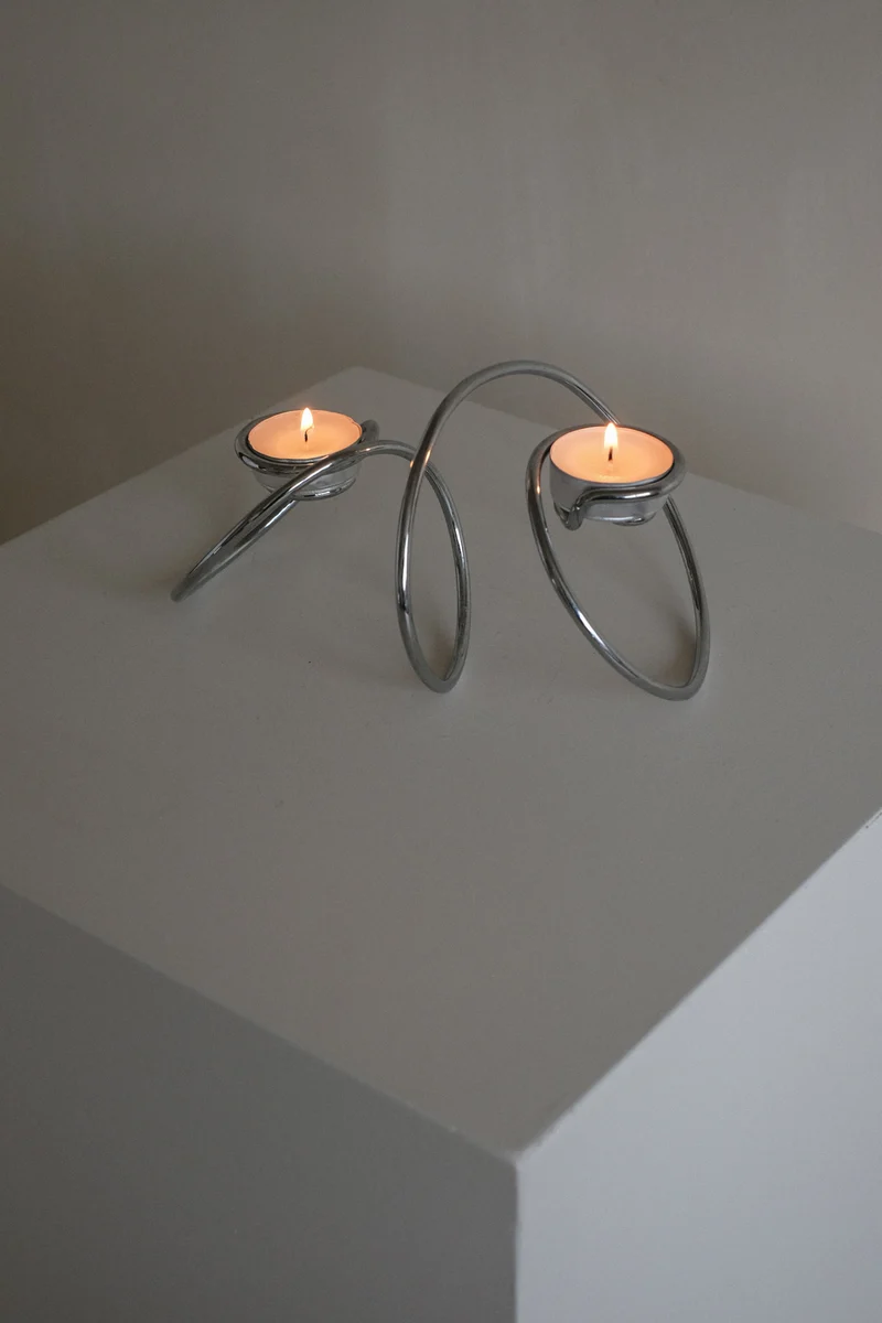 Chrome Candleholder