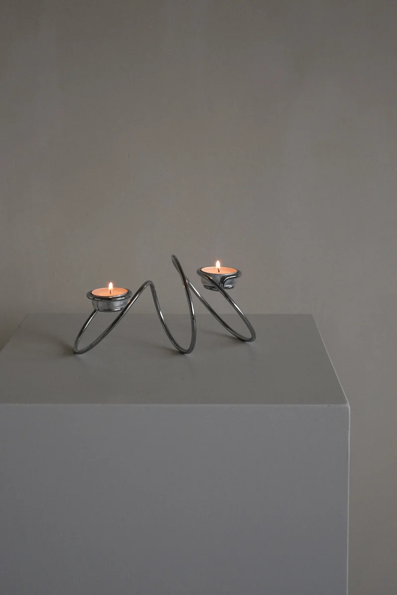 Chrome Candleholder