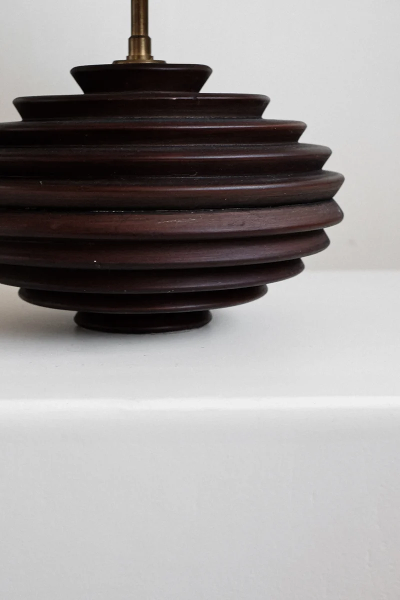 Vintage Ceramic Cone Table Lamp