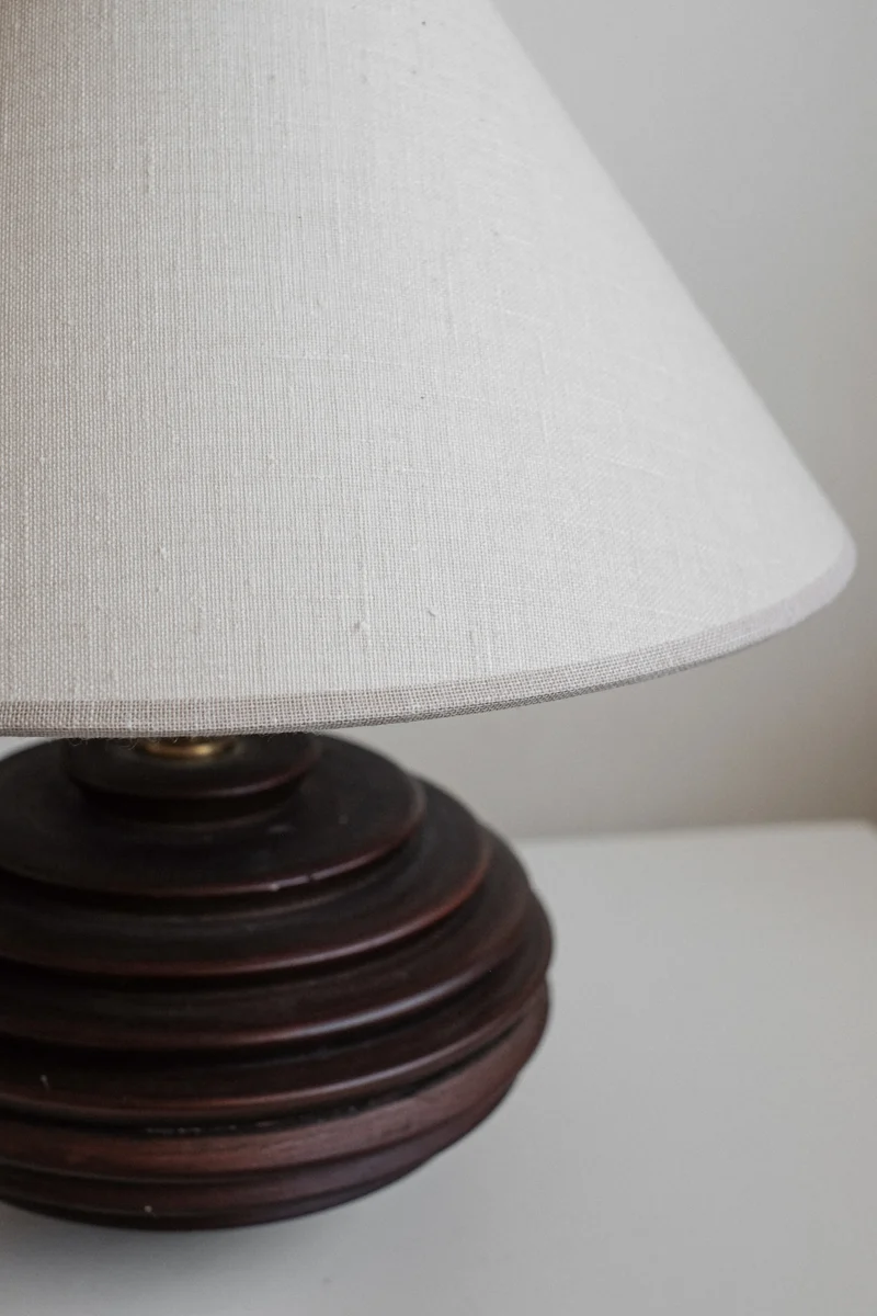 Vintage Ceramic Cone Table Lamp