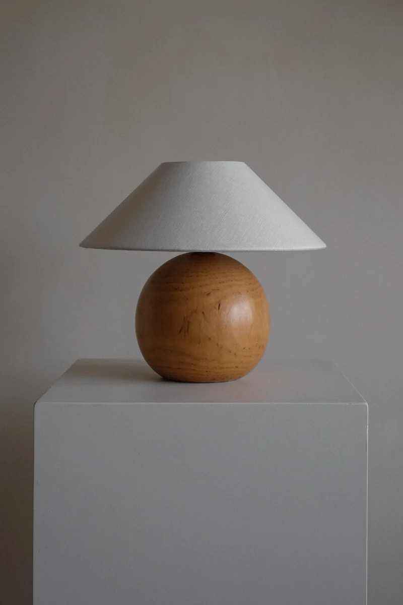 Wooden table lamp