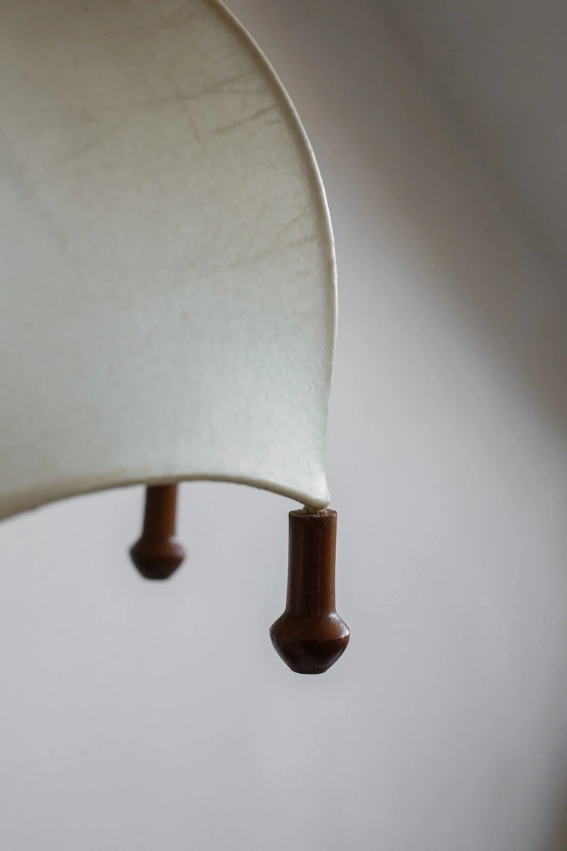 Vintage Mid-Century Cocoon Umbrella Tablelamp Resin Table Lamp