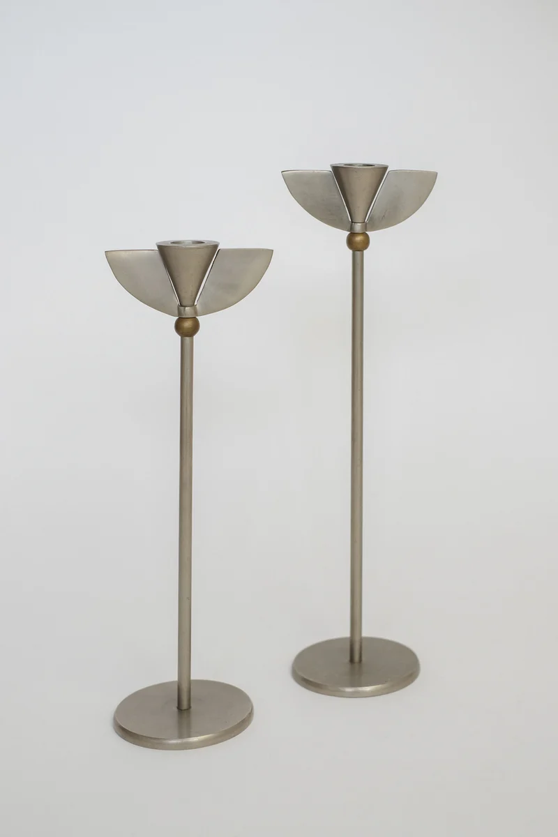 Set of 2 Memphis Candleholders