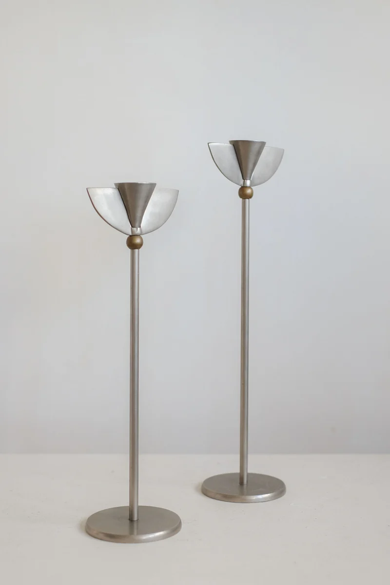 Set of 2 Memphis Candleholders