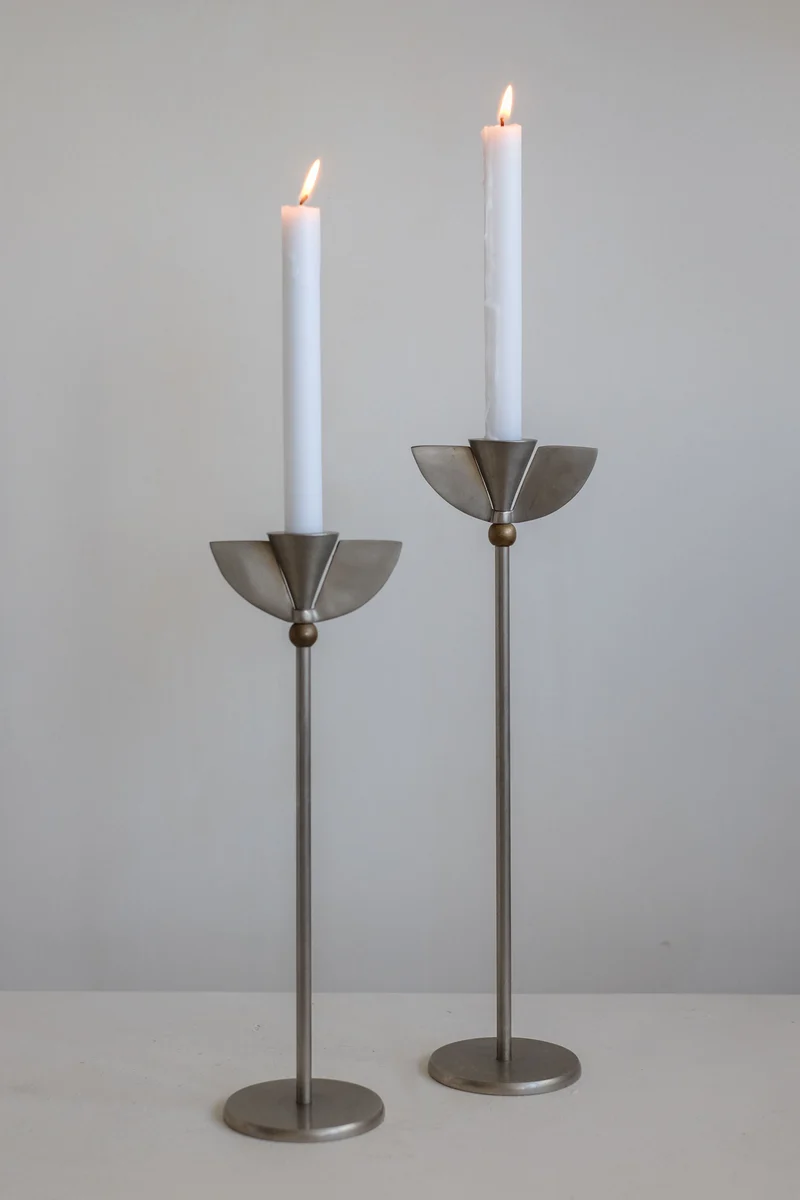 Set of 2 Memphis Candleholders