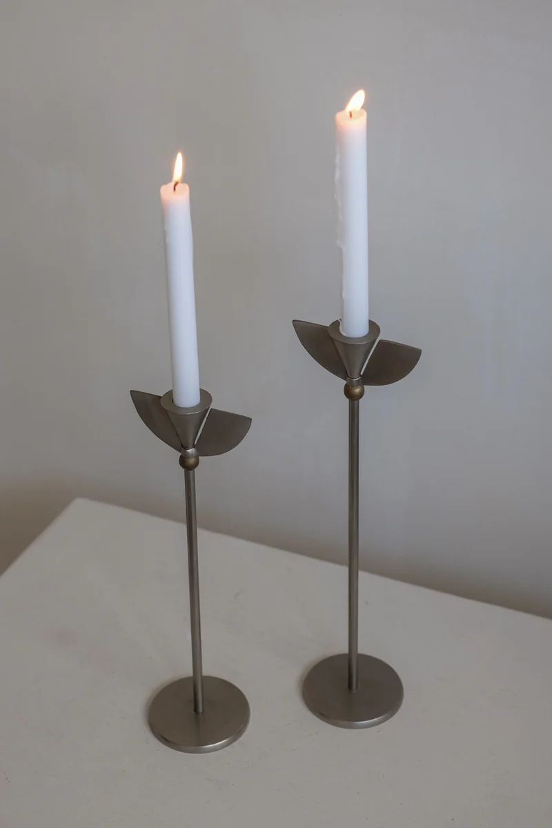 Set of 2 Memphis Candleholders