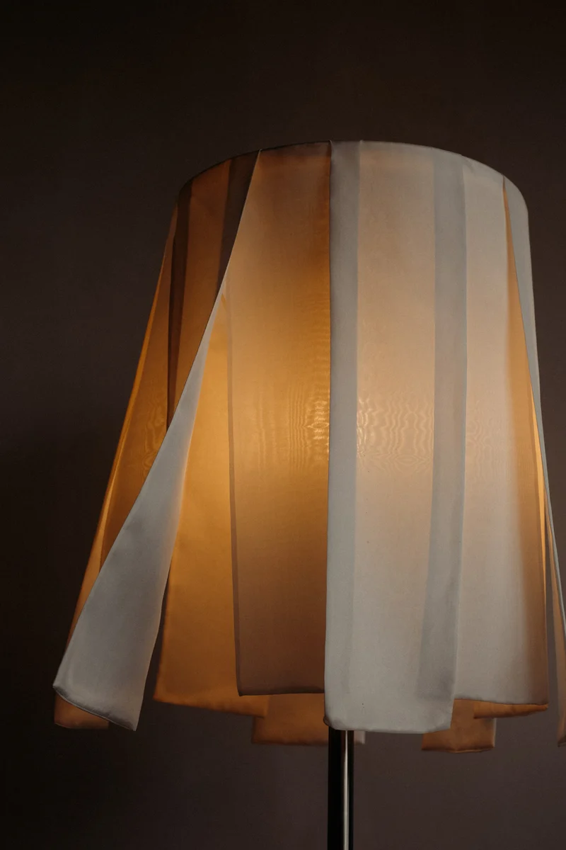 Vintage Silk Table Lamp