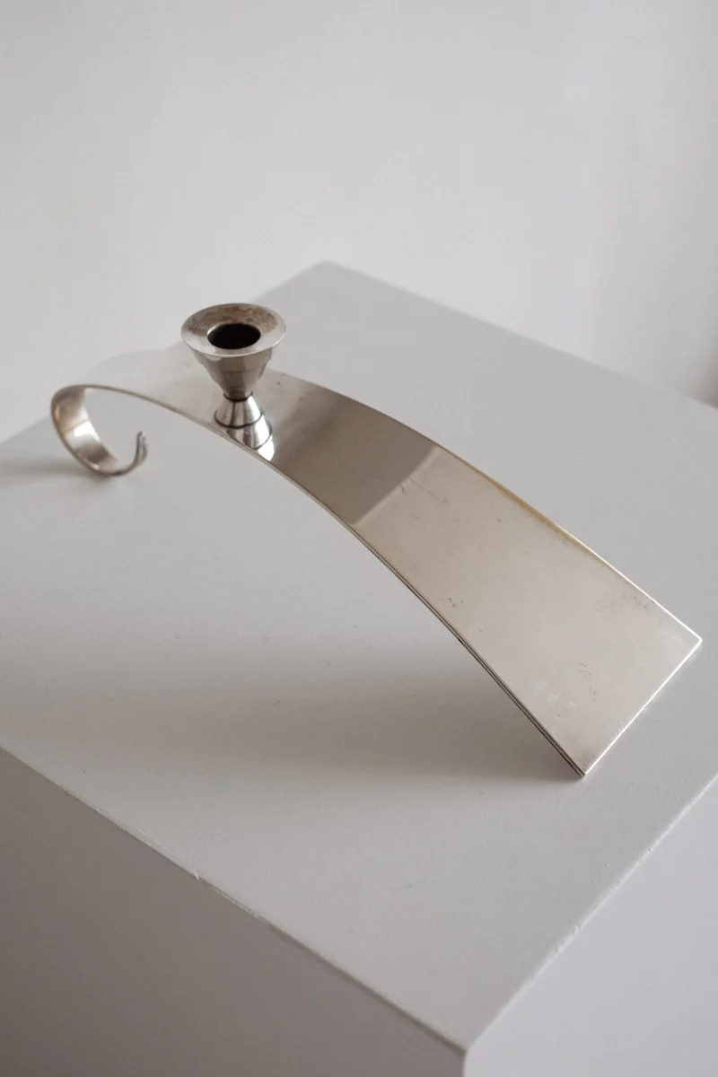 Silver Plated Candle Holder