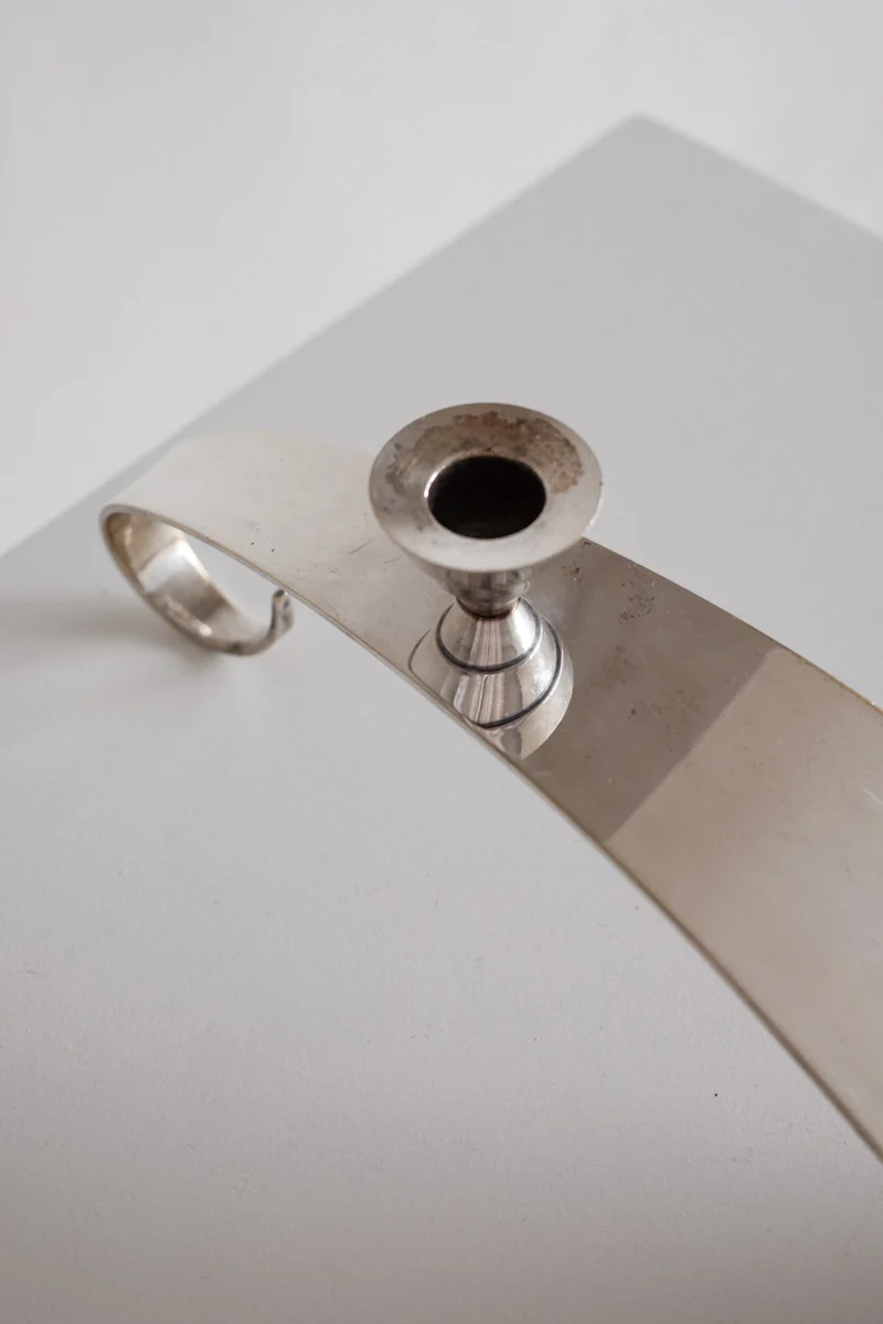 Silver Plated Candle Holder