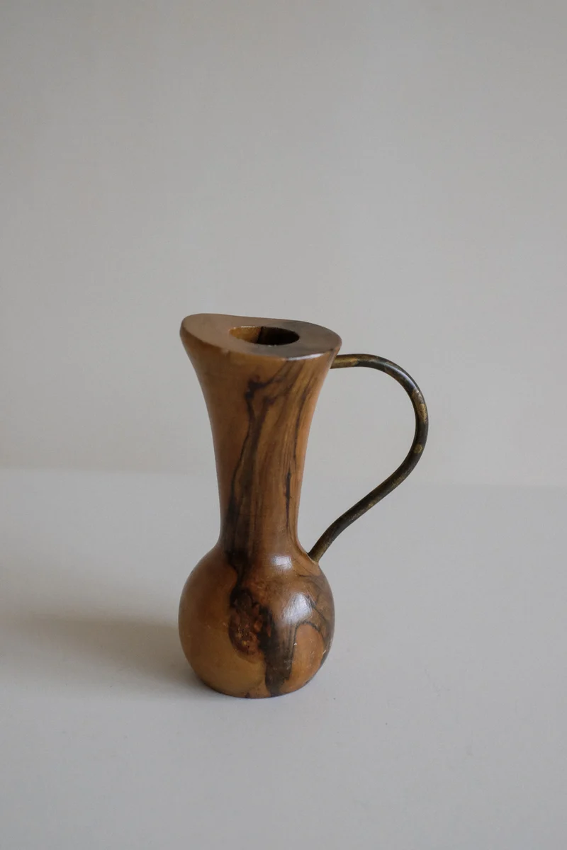 Pair of Wooden Candle Holders