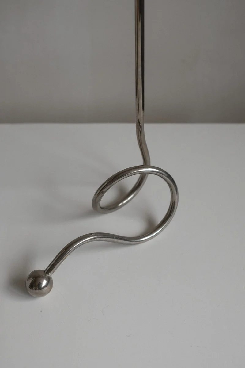 Chrome Candle Holder by Guido Niest