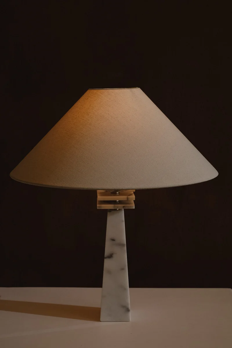 Vintage Marble Table Lamp