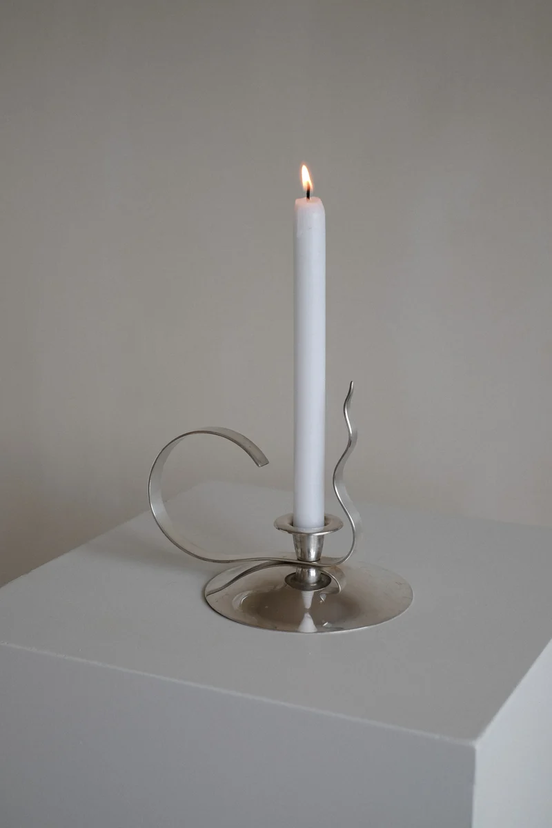 Silver-Plated Candle Holder