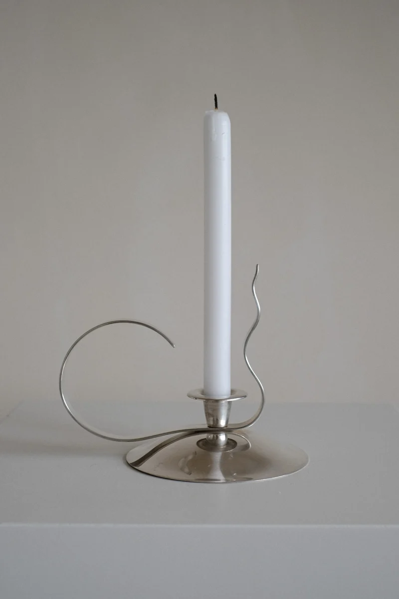 Silver-Plated Candle Holder