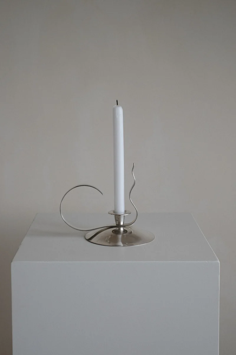 Silver-Plated Candle Holder