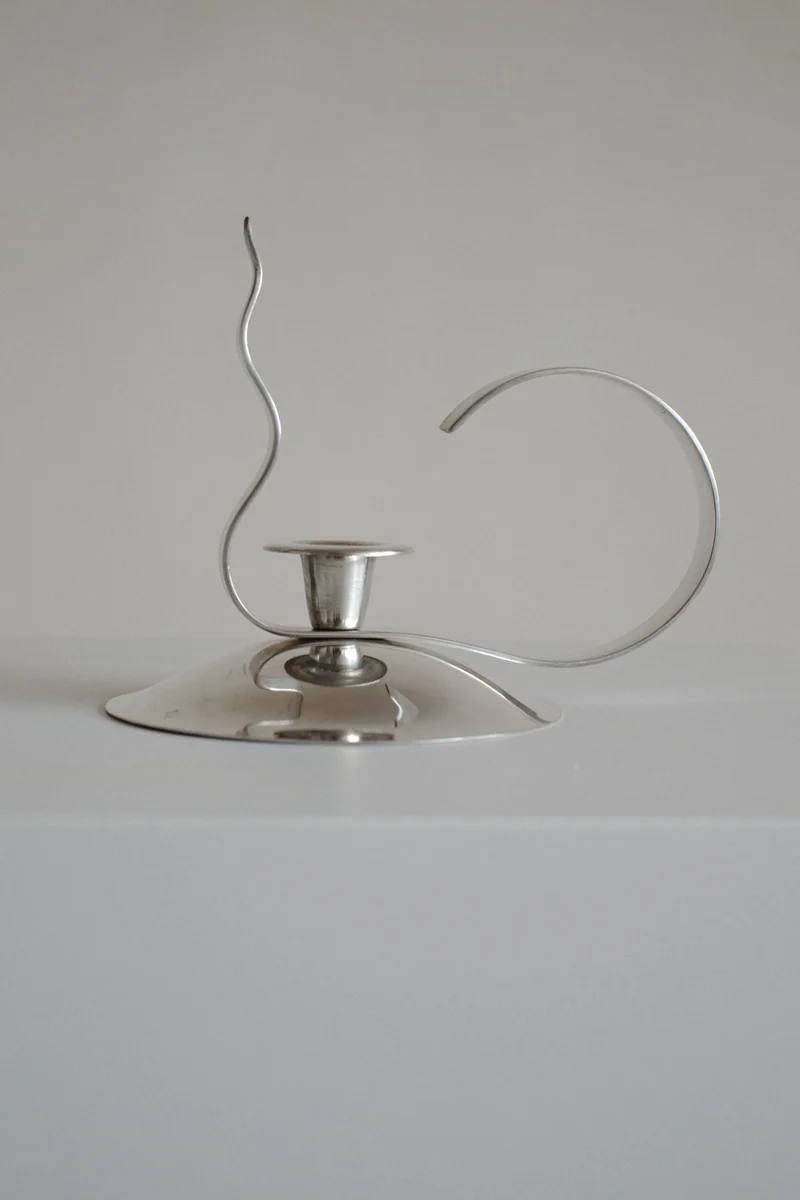 Silver-Plated Candle Holder