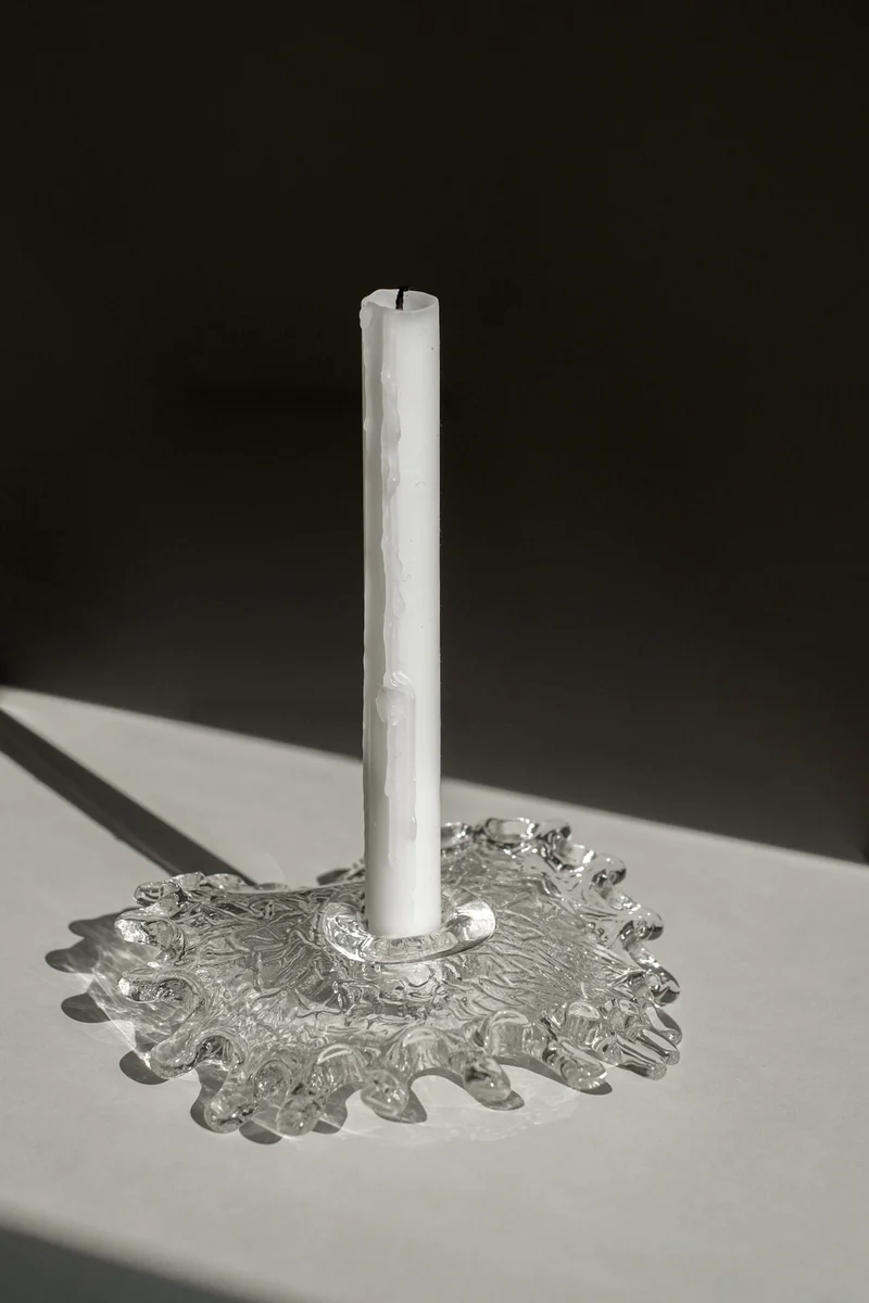Glass Candle Holder