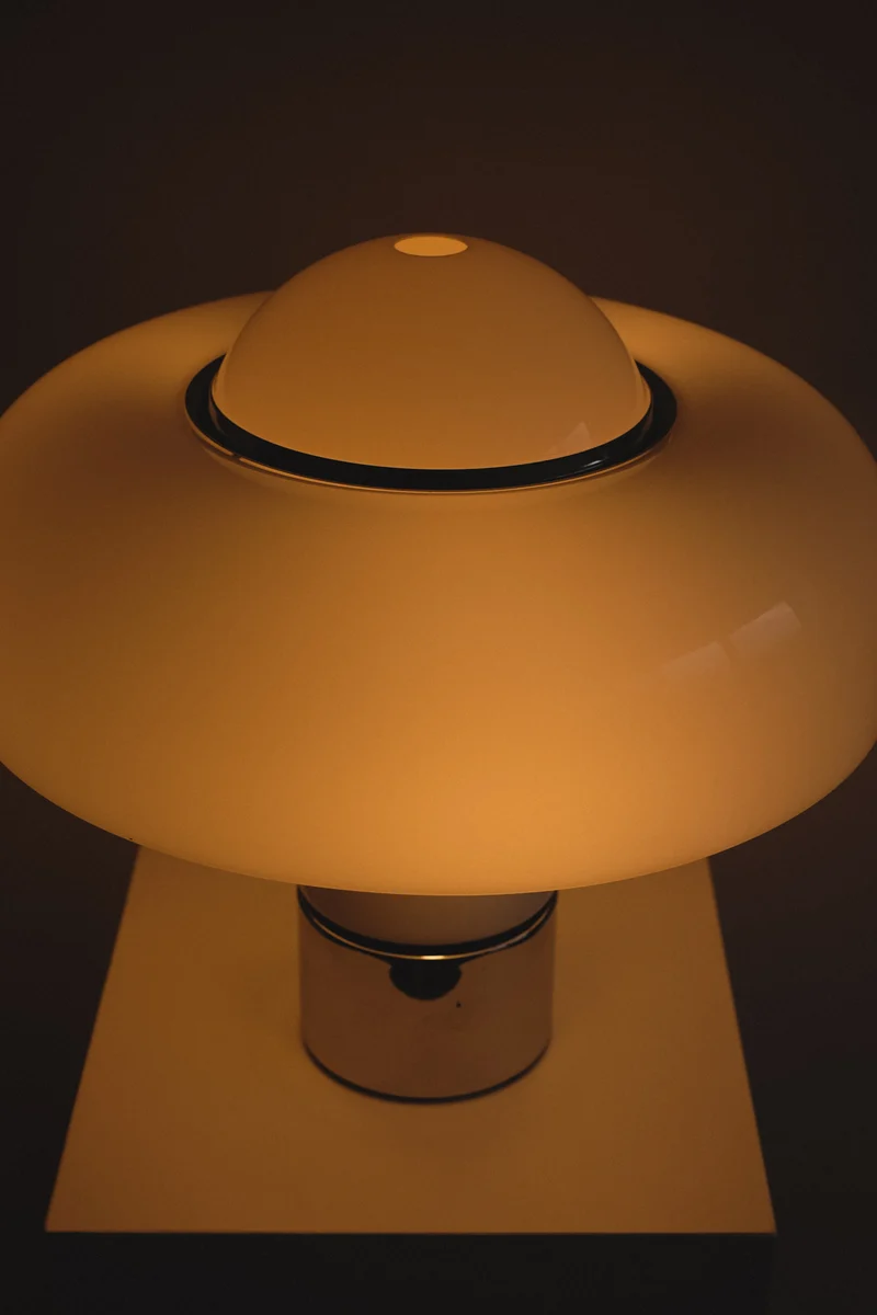 Vintage Brumbry Chrome Table Lamp by Luigi Massoni for Harvey Guzzini, 1960s