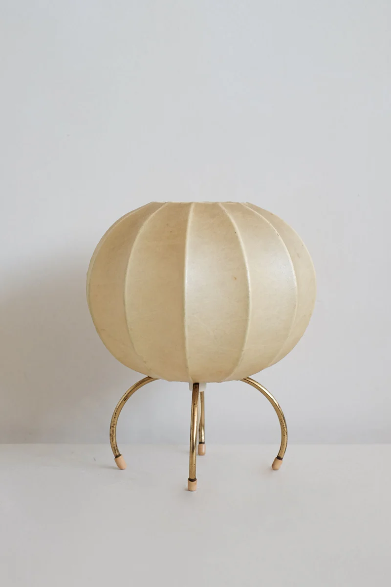 Vintage Cocoon Brass Table Lamp