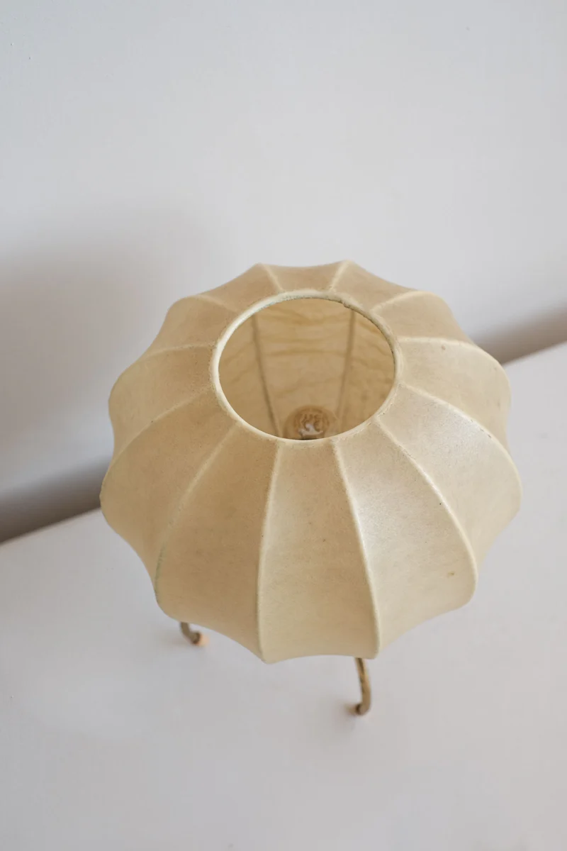Vintage Cocoon Brass Table Lamp